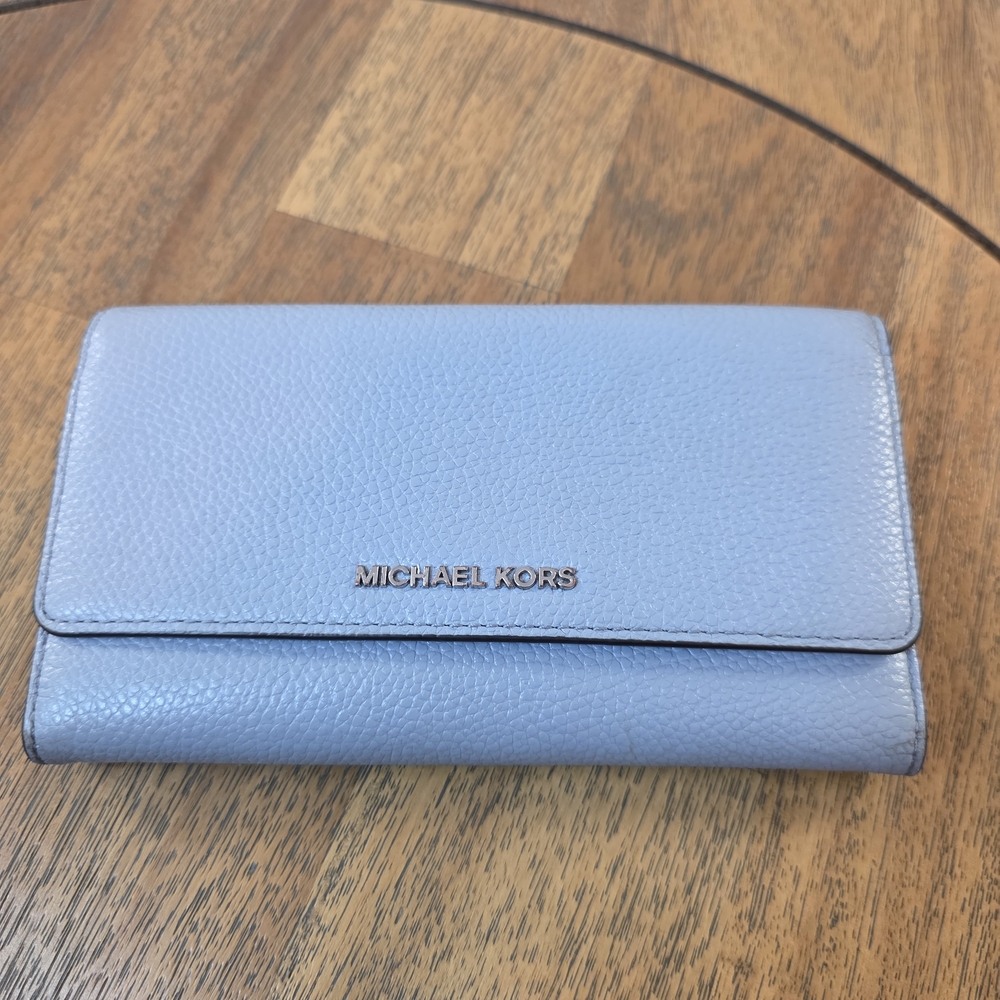 Michael Kors Jet Set Light Blue Wallet